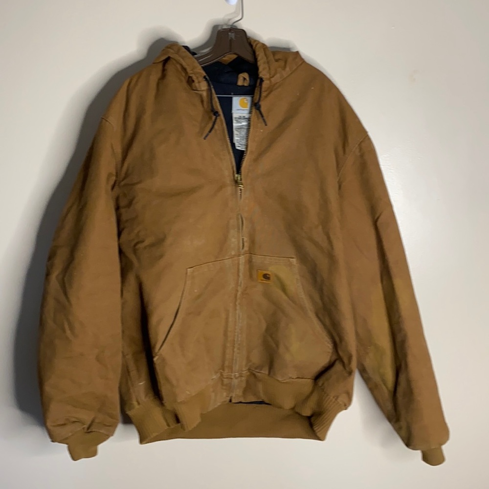 Carhartt Heavy Canvas Duck Hooded work Jacket